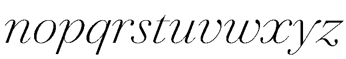 Agatha ExtLtContrastIta 01d78d58 Font LOWERCASE