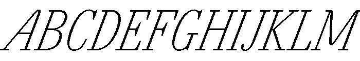 Agatha ExtraCondThinIta 49b6493f Font UPPERCASE