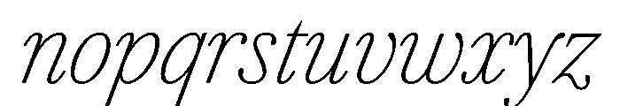 Agatha ExtraCondThinIta 49b6493f Font LOWERCASE