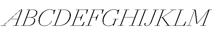 Agatha ThinContrastIta Daac4617 Font UPPERCASE