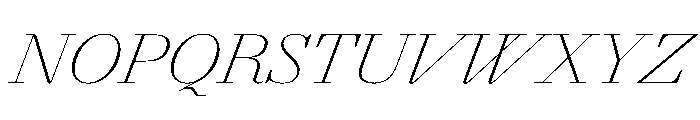 Agatha ThinContrastIta Daac4617 Font UPPERCASE