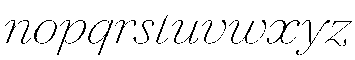 Agatha ThinContrastIta Daac4617 Font LOWERCASE