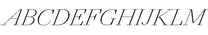 Agatha ThinContrastIta Fc80107f Font UPPERCASE