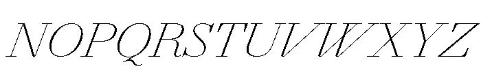 Agatha ThinContrastIta Fc80107f Font UPPERCASE