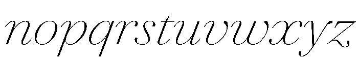 Agatha ThinContrastIta Fc80107f Font LOWERCASE