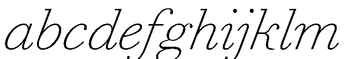 Agatha ThinItalic Ad278896 FONT