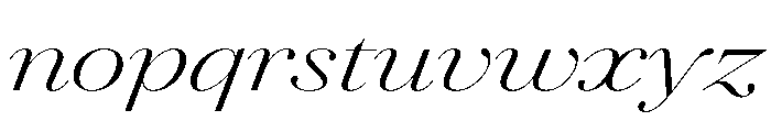 Agatha UExLtContrastIt 057aac5a Font LOWERCASE