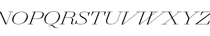 Agatha UExXLtContrastIt 177a1b5d Font UPPERCASE