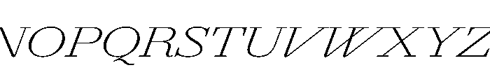 Agatha UltExpExtLtIta 610a10d5 Font UPPERCASE