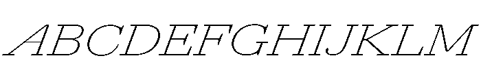 Agatha UltExpThinIta 24a94326 Font UPPERCASE