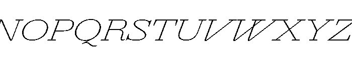 Agatha UltExpThinIta 24a94326 Font UPPERCASE