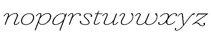 Agatha UltExpThinIta 24a94326 Font LOWERCASE