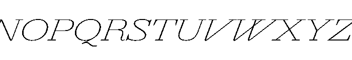 Agatha UltExpThinIta 8b436632 Font UPPERCASE
