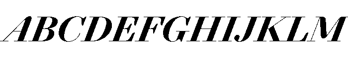 AgathaItalicVAR BlackContrastItalic Instance Font UPPERCASE