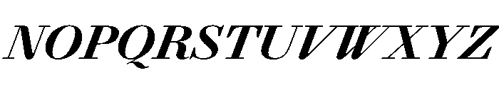 AgathaItalicVAR BlackItalic Instance Font UPPERCASE