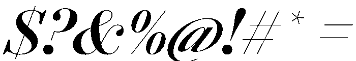 AgathaItalicVAR BoldContrastItalic Instance Font OTHER CHARS