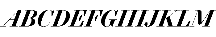 AgathaItalicVAR CondensedBlackContrastItalic Instance Font UPPERCASE