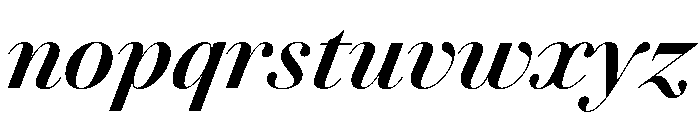AgathaItalicVAR CondensedBoldContrastItalic Instance Font LOWERCASE