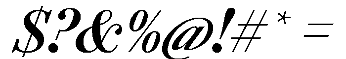 AgathaItalicVAR CondensedBoldItalic Instance Font OTHER CHARS