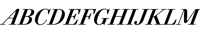 AgathaItalicVAR CondensedBoldItalic Instance Font UPPERCASE
