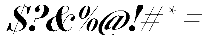 AgathaItalicVAR CondensedExtraBoldContrastItalic Instance Font OTHER CHARS