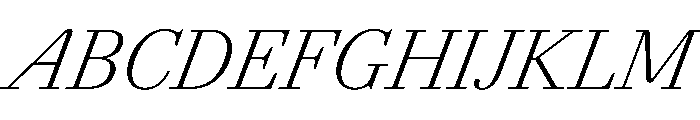 AgathaItalicVAR CondensedExtraLightItalic Instance 469ddb3e Font UPPERCASE