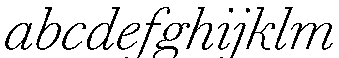 AgathaItalicVAR CondensedExtraLightItalic Instance FONT