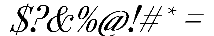AgathaItalicVAR CondensedItalic Instance Font OTHER CHARS