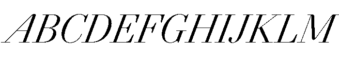 AgathaItalicVAR CondensedLightContrastItalic Instance Font UPPERCASE