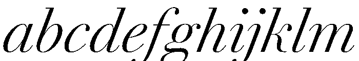 AgathaItalicVAR CondensedLightContrastItalic Instance FONT