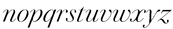 AgathaItalicVAR CondensedLightContrastItalic Instance Font LOWERCASE