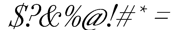 AgathaItalicVAR CondensedLightItalic Instance Font OTHER CHARS