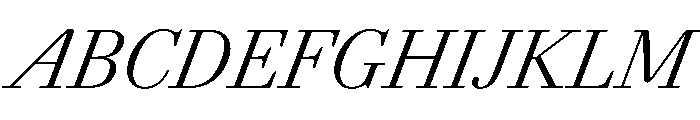 AgathaItalicVAR CondensedLightItalic Instance Font UPPERCASE