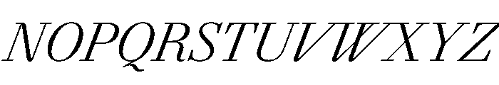 AgathaItalicVAR CondensedLightItalic Instance Font UPPERCASE