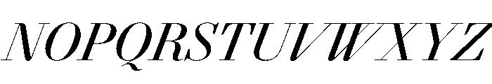 AgathaItalicVAR CondensedMediumContrastItalic Instance Font UPPERCASE