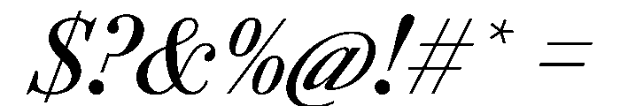 AgathaItalicVAR CondensedMediumItalic Instance Font OTHER CHARS