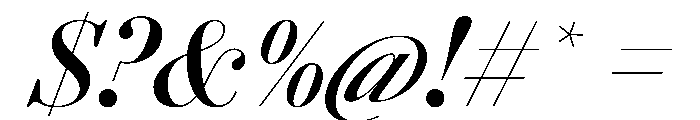 AgathaItalicVAR CondensedSemiBoldContrastItalic Instance Font OTHER CHARS