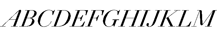 AgathaItalicVAR ContrastItalic Instance Font UPPERCASE