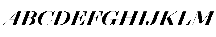 AgathaItalicVAR ExpandedBlackContrastItalic Instance 4b32ef80 Font UPPERCASE