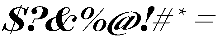 AgathaItalicVAR ExpandedBlackItalic Instance Font OTHER CHARS