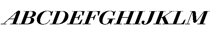 AgathaItalicVAR ExpandedBlackItalic Instance Font UPPERCASE