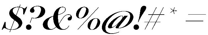 AgathaItalicVAR ExpandedBoldContrastItalic Instance Font OTHER CHARS