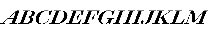 AgathaItalicVAR ExpandedExtraBoldItalic Instance Font UPPERCASE