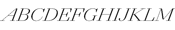 AgathaItalicVAR ExpandedExtraLightContrastItalic Instance 81fc5be5 Font UPPERCASE