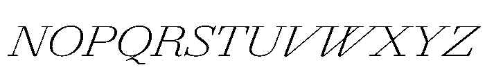 AgathaItalicVAR ExpandedExtraLightItalic Instance 324384f8 Font UPPERCASE