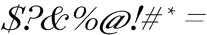 AgathaItalicVAR ExpandedItalic Instance Font OTHER CHARS