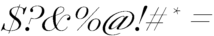 AgathaItalicVAR ExpandedLightContrastItalic Instance Font OTHER CHARS