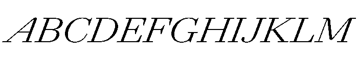 AgathaItalicVAR ExpandedLightItalic Instance 61ba3e2c Font UPPERCASE