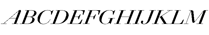 AgathaItalicVAR ExpandedMediumContrastItalic Instance 630a287e Font UPPERCASE