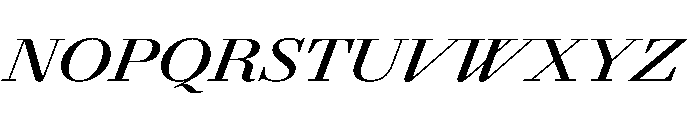 AgathaItalicVAR ExpandedSemiBoldItalic Instance Font UPPERCASE